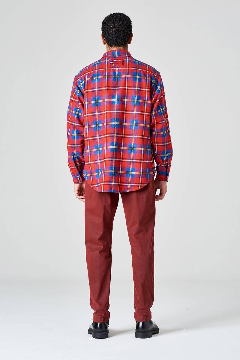 White sand Camicia oversize stampa check Solo un giorno rimasto