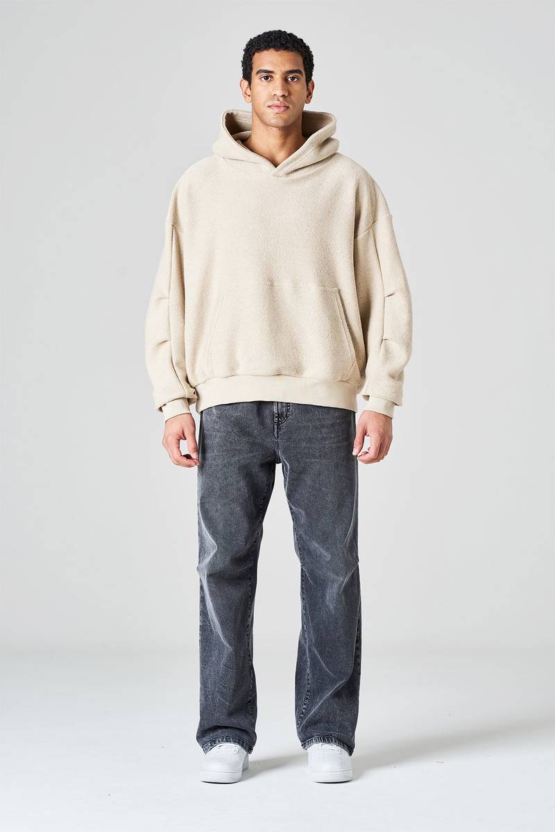 White sand Felpa con capuccio in jersey di cotone Limitato a 3 giorni