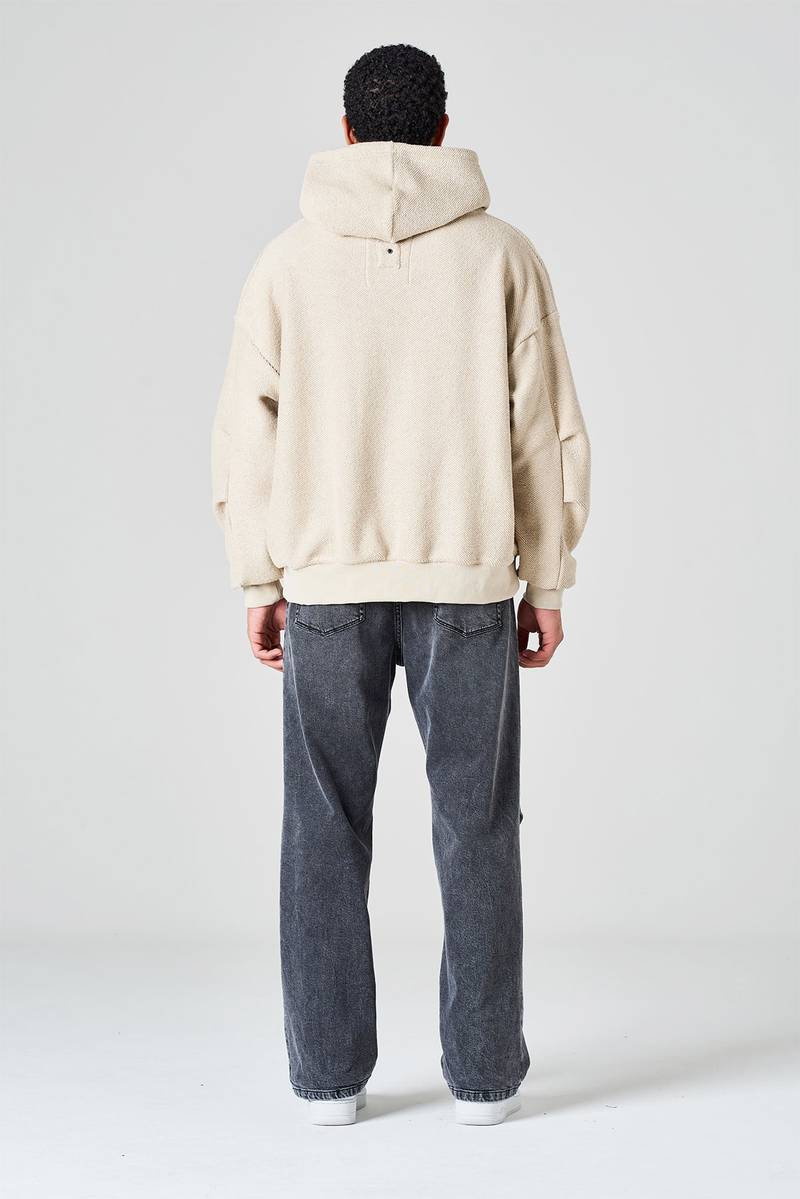 White sand Felpa con capuccio in jersey di cotone Limitato a 3 giorni