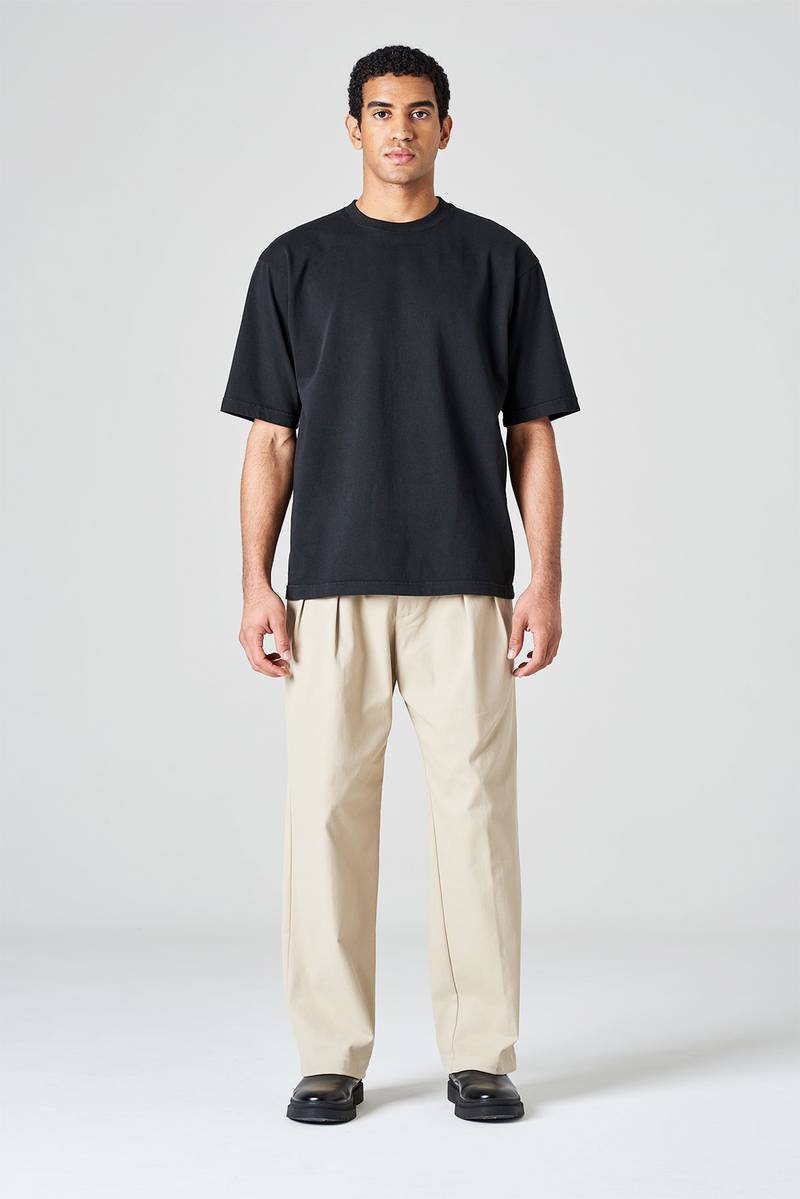 White sand T-shirt jersey di cotone