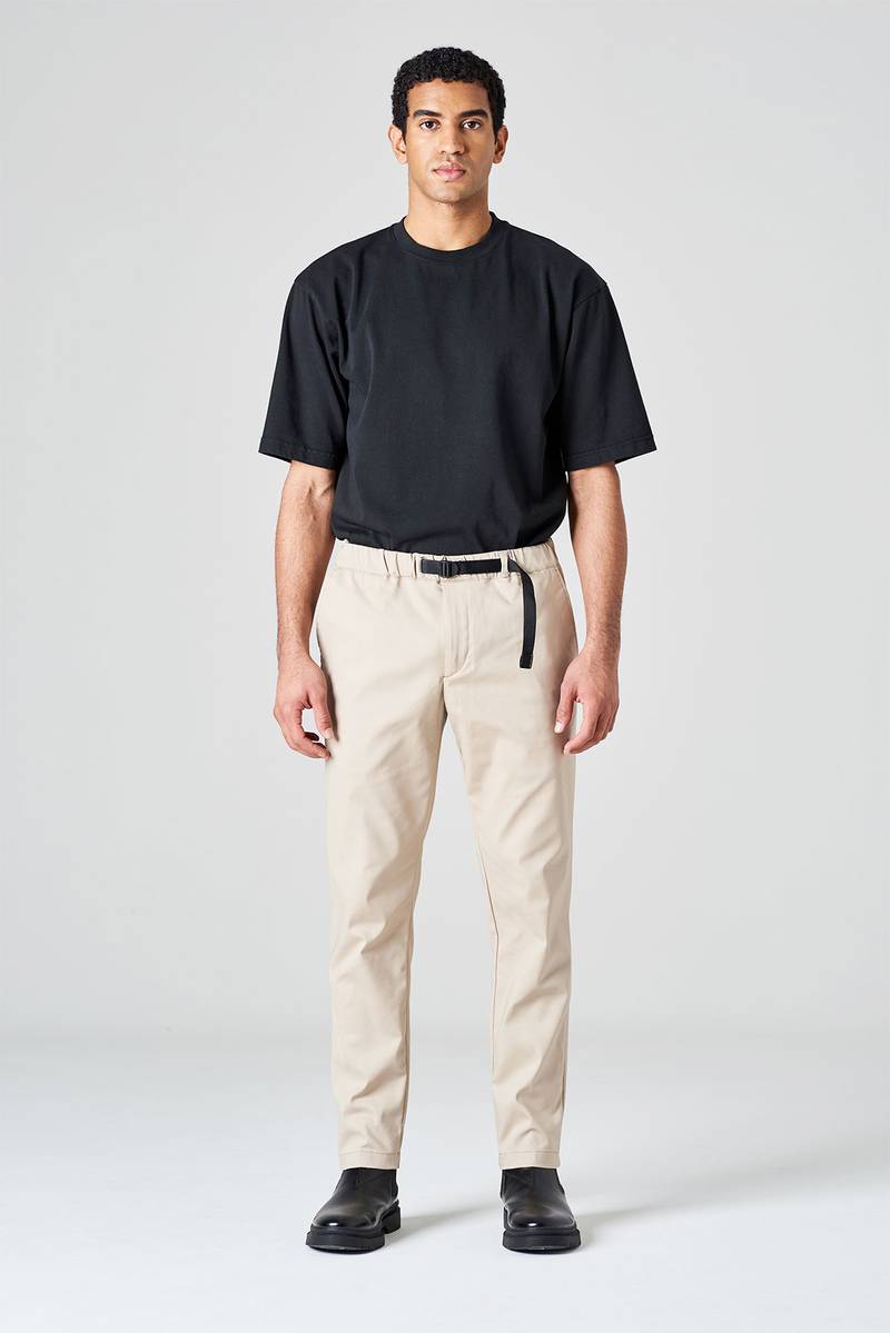 White sand Pantalone in tessuto active stretch di cotone