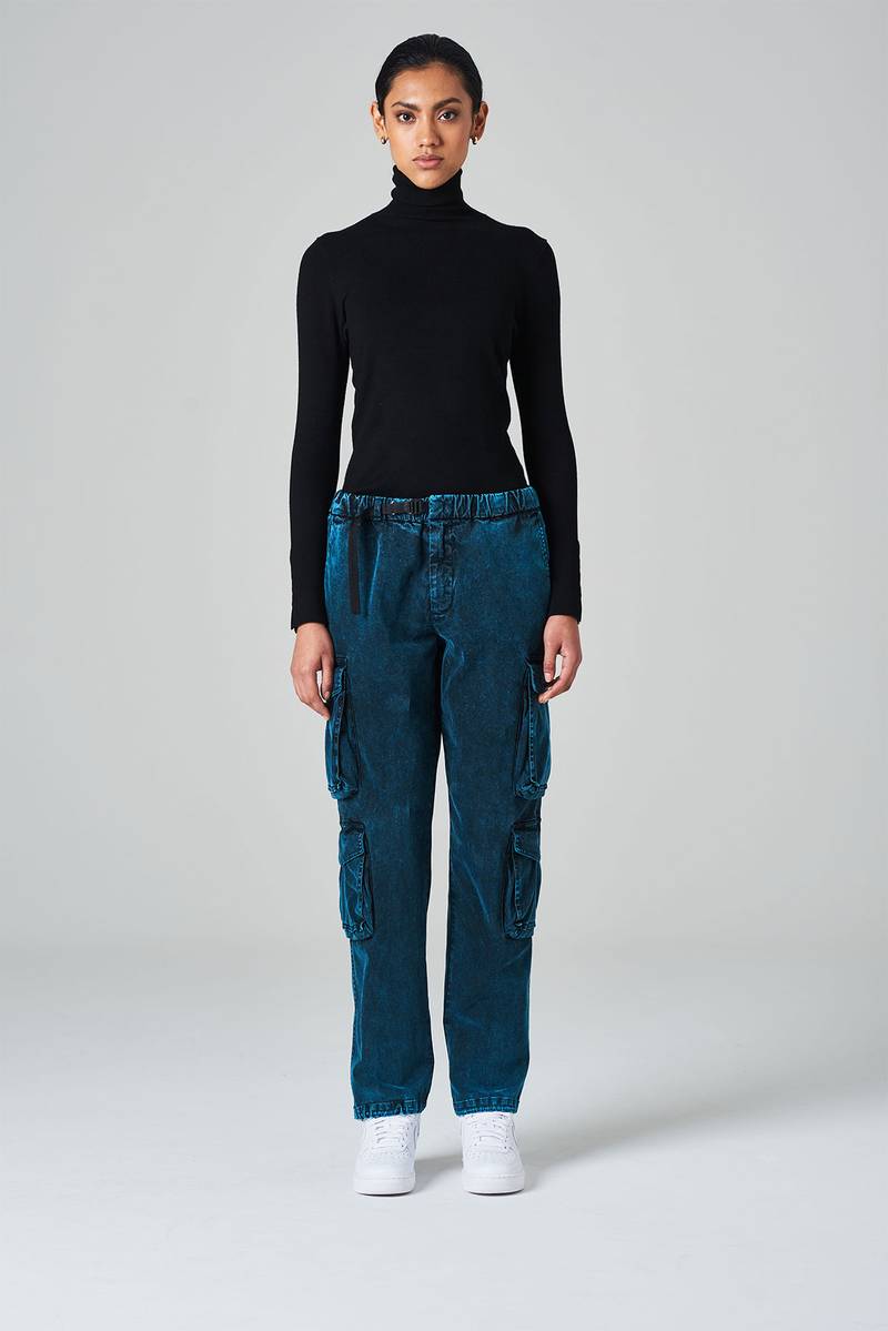 White sand Pantalone tasconato con laccio