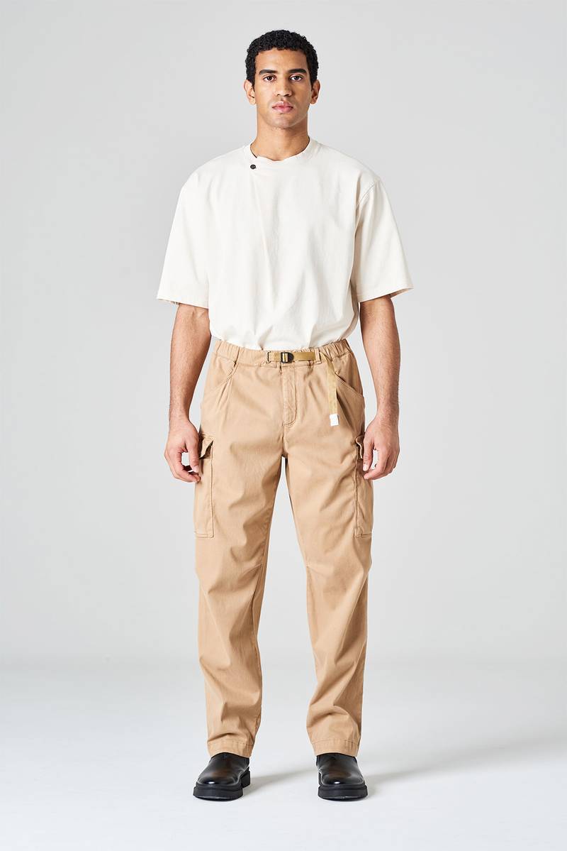 White sand Pantalone cargo in raso di cotone Soddisfazione Garantita