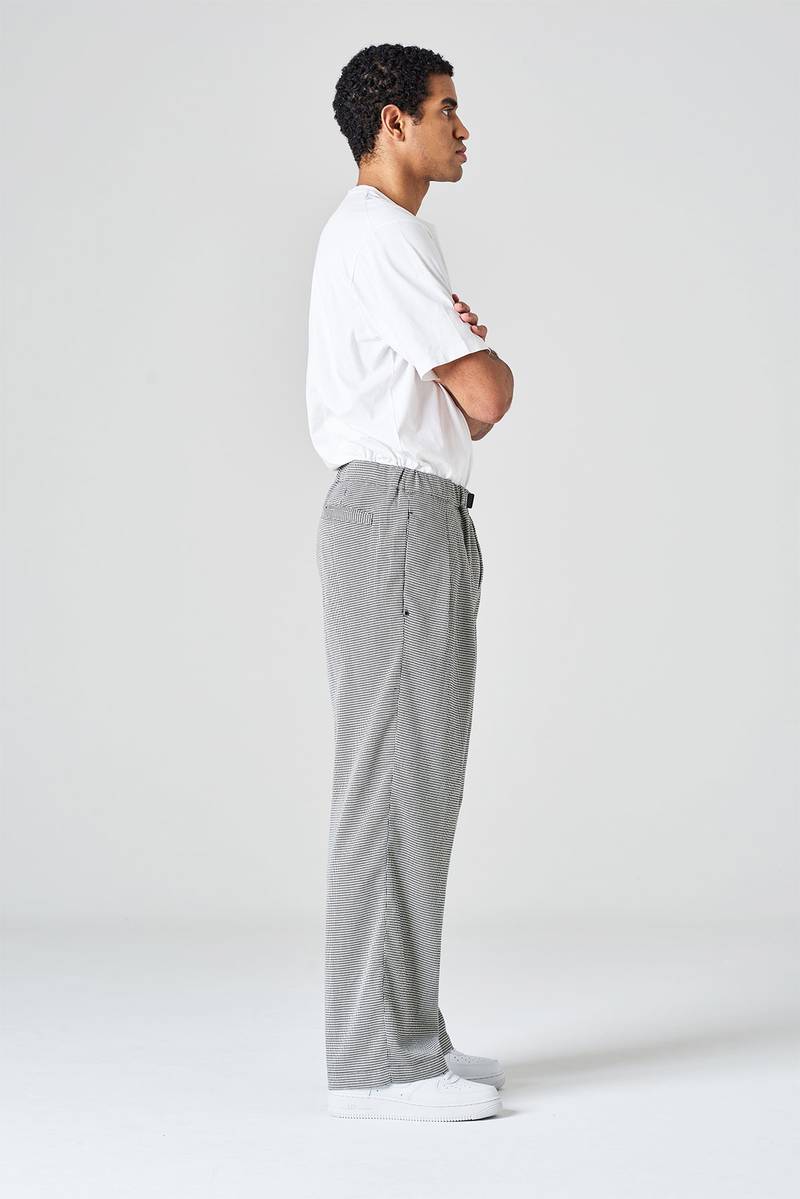 White sand Pantalone gamba larga in flanella Promozione Limitata