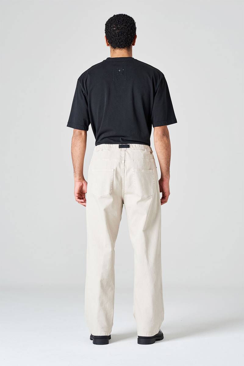 White sand Pantalone cinque tasche in bull denim di cotone Affare Del Giorno