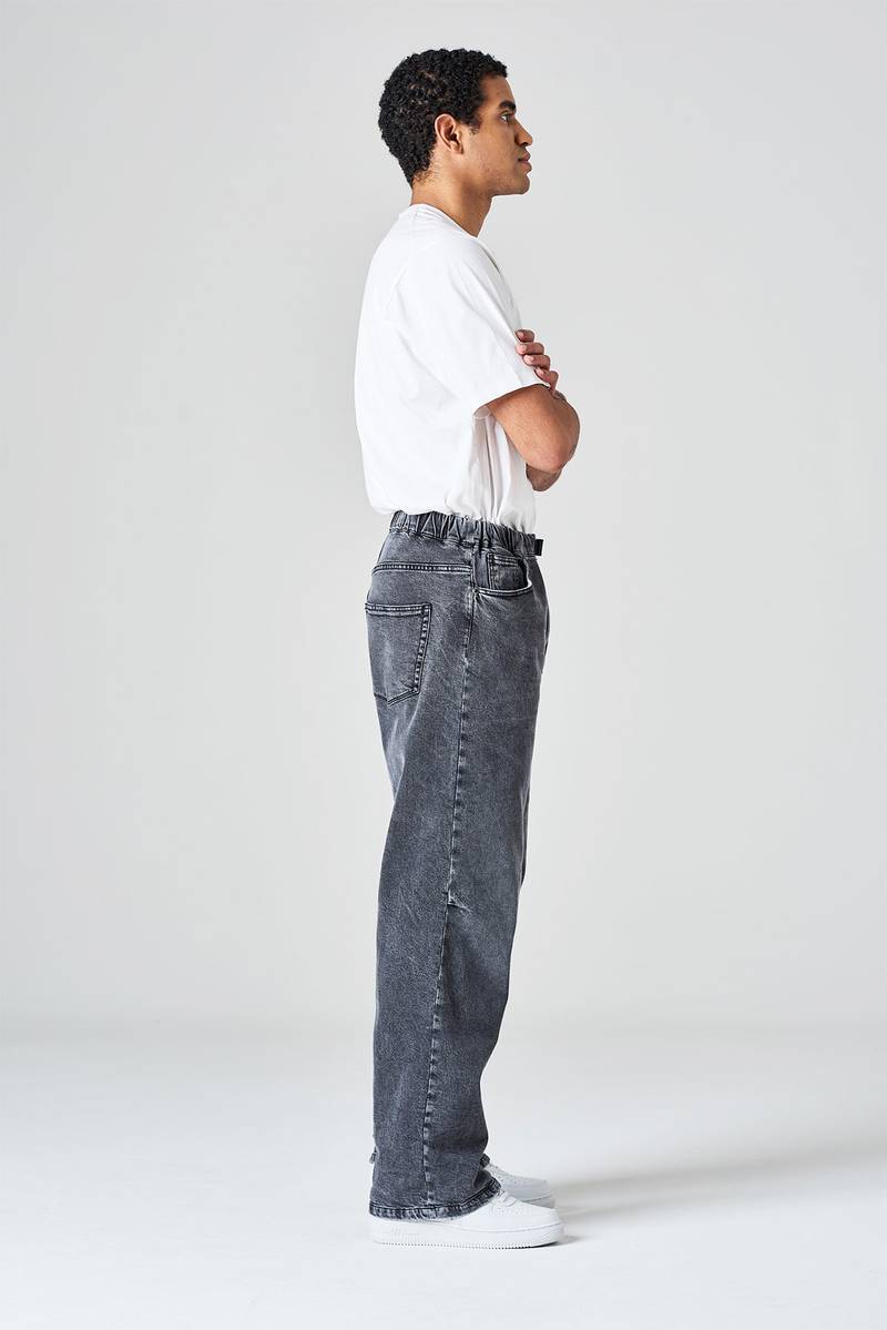 White sand Pantalone cinque tasche in denim cimosato Prezzo Ridotto