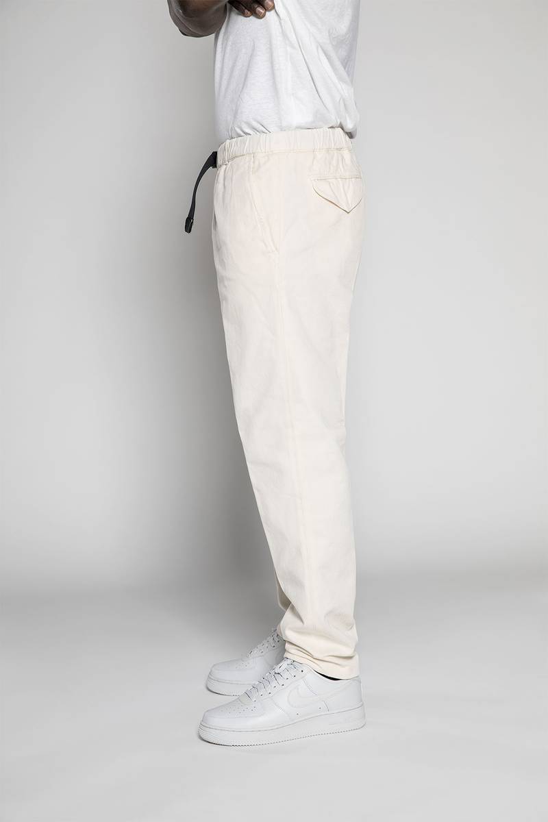 White sand Pantaloni in tessuto bull denim Moda