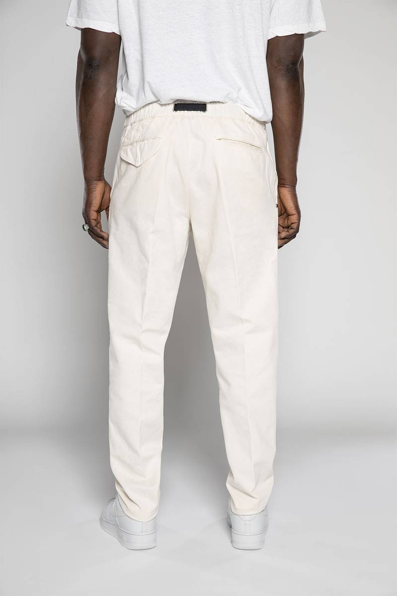 White sand Pantaloni in tessuto bull denim Moda
