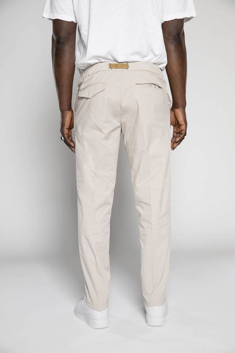 White sand Pantaloni in tela paracadute di cotone Spedizione gratuita