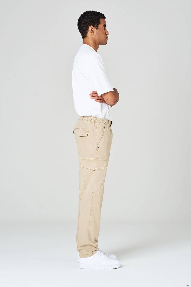 White sand Pantaloni cargo in ripstop di cotone Offerta speciale