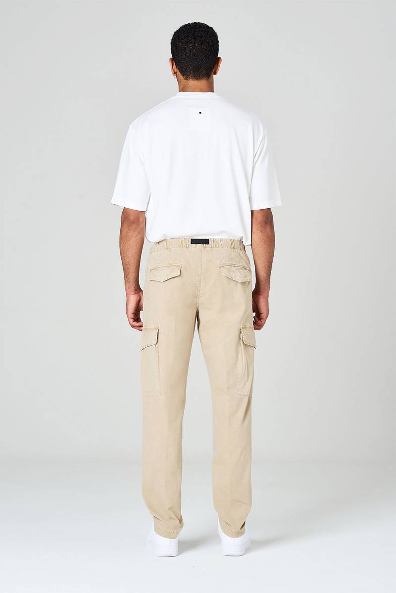 White sand Pantaloni cargo in ripstop di cotone Offerta speciale