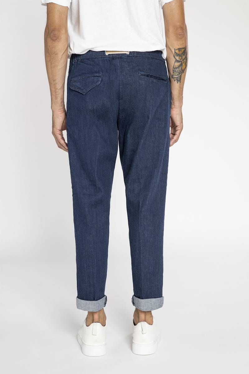 White sand Pantalone in denim cimosato Vendite stagionali