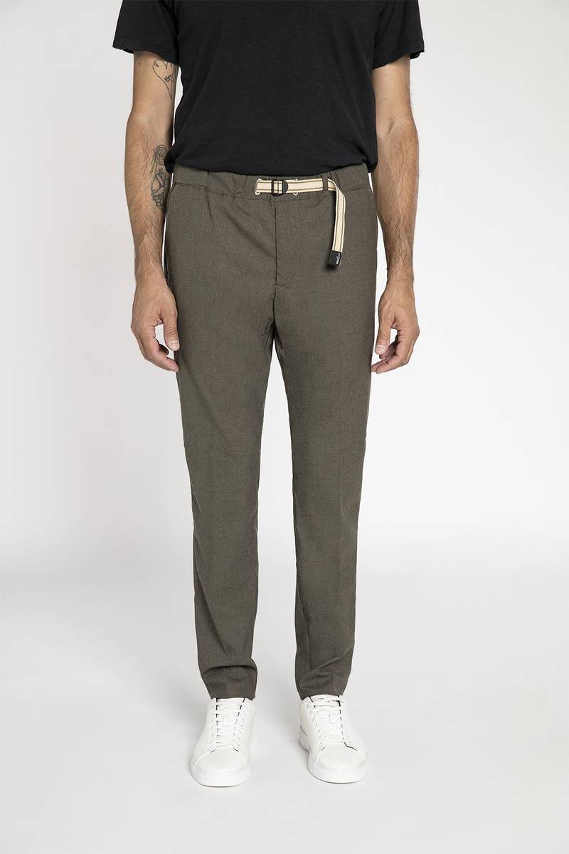 White sand Pantalone in tessuto effetto lana Cyber Monday