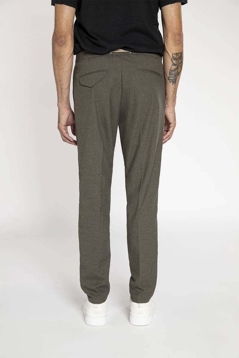 White sand Pantalone in tessuto effetto lana Cyber Monday