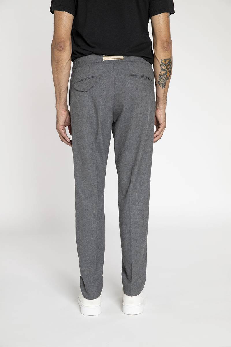 White sand Pantalone in tessuto effetto lana Offerta natalizia