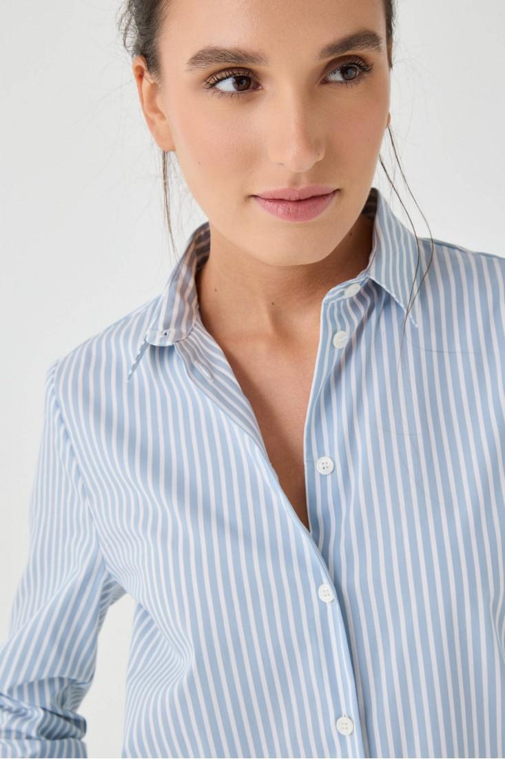 Zanetti 1965 Camicia in cotone stretch a righe Soddisfazione Garantita
