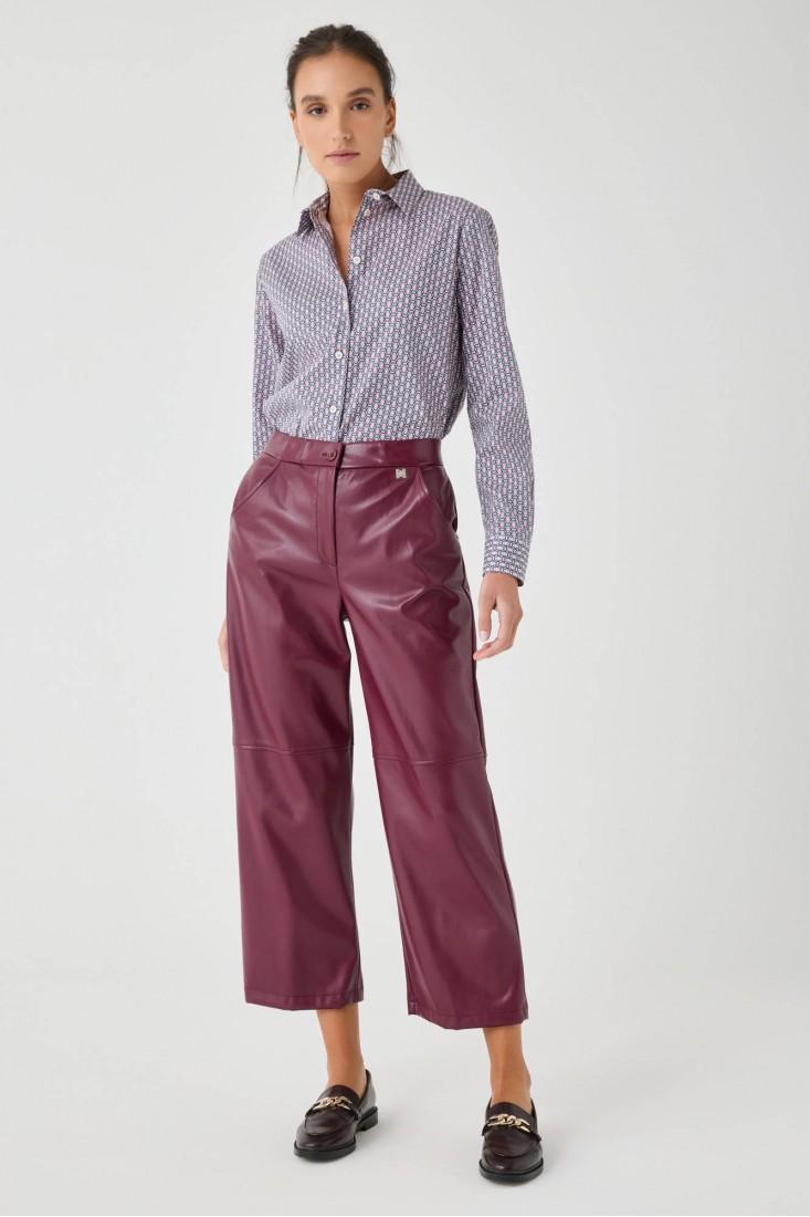 Zanetti 1965 Camicia in cotone stretch geometrico Negozi Online