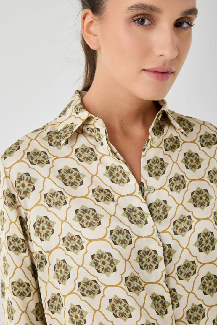 Zanetti 1965 Camicia in viscosa stampata Promozione Limitata