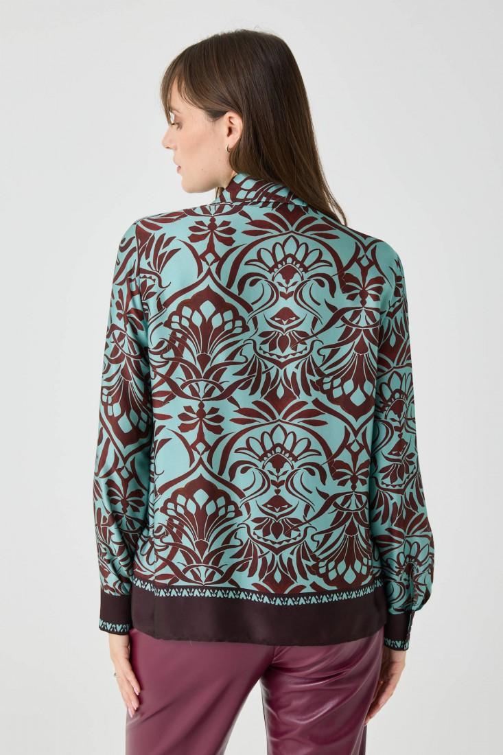Zanetti 1965 Camicia in viscosa con stampa a fiori Convenienza
