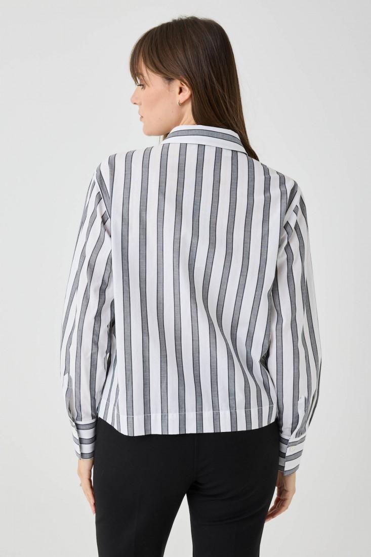 Zanetti 1965 Camicia a righe con inserti lurex Nuovi prodotti