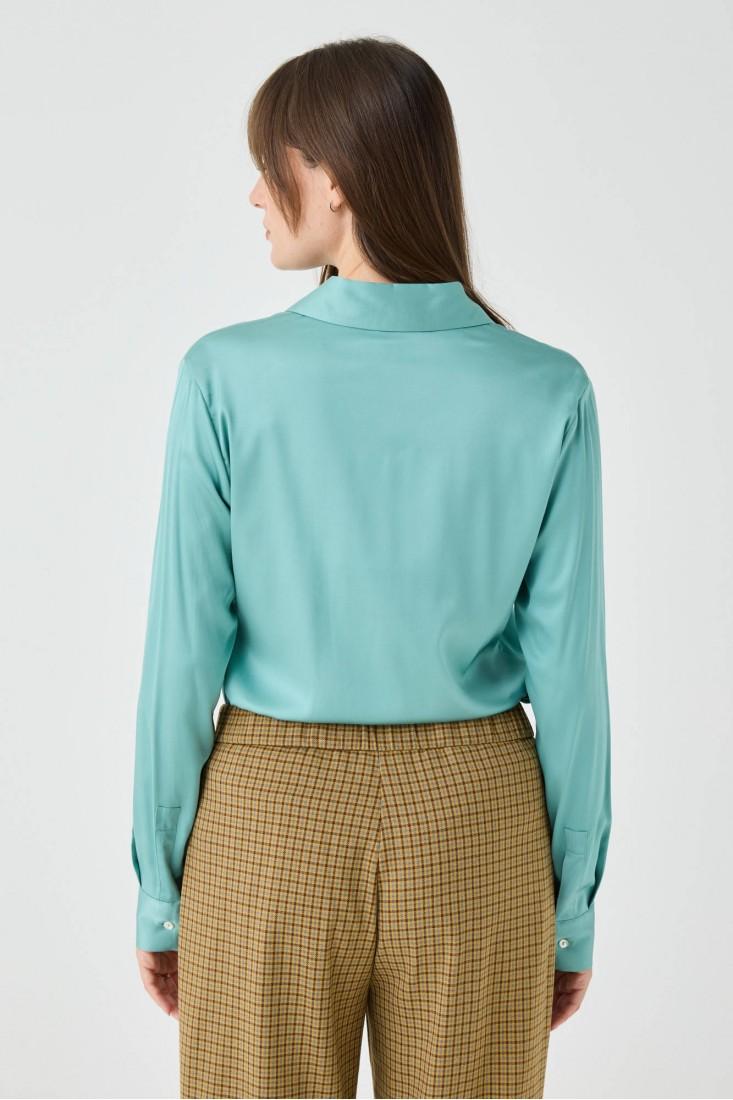 Zanetti 1965 Camicia in viscosa stretch tinta unita Offerta
