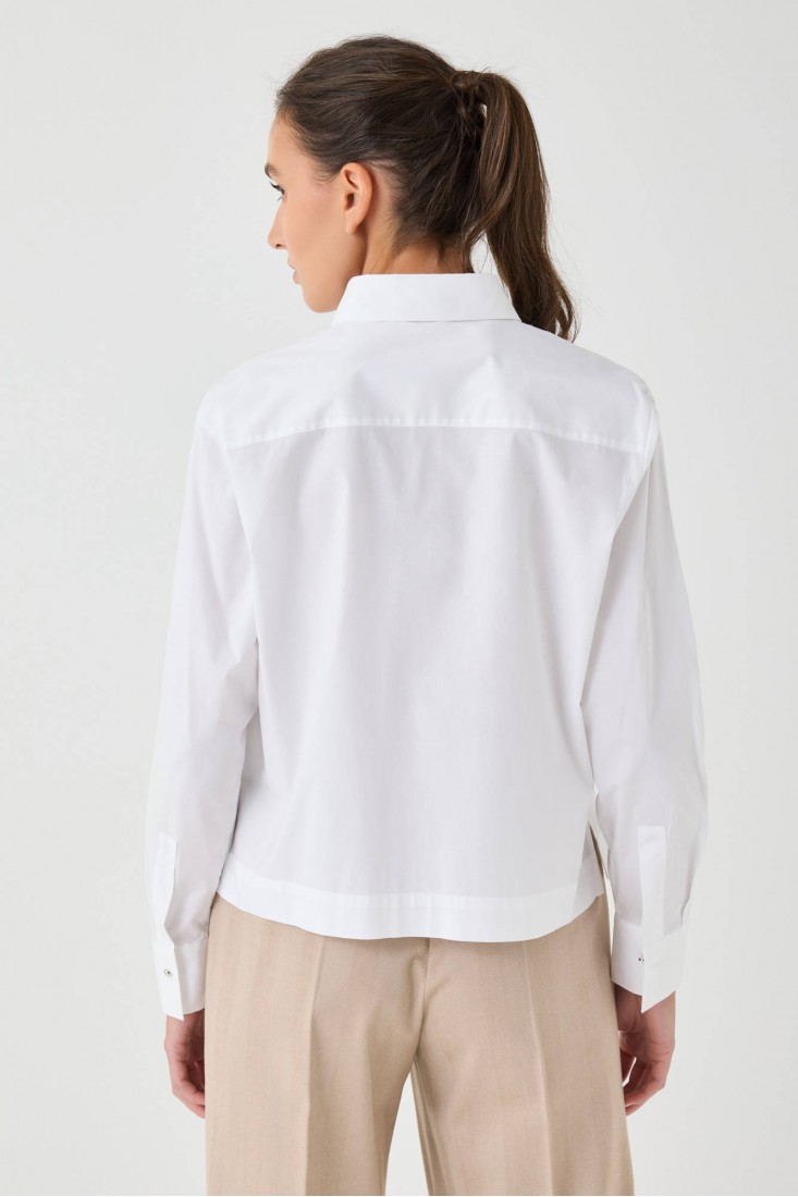 Zanetti 1965 Camicia cropped con ricami Online
