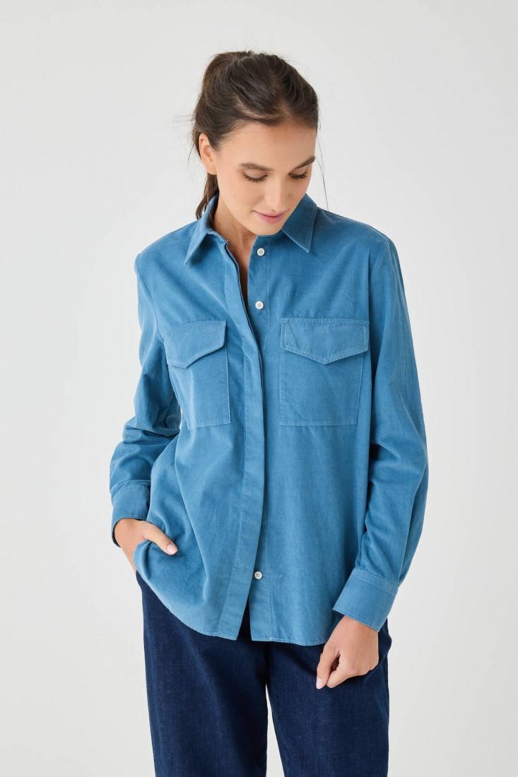 Zanetti 1965 Camicia in velluto microcoste Offerte