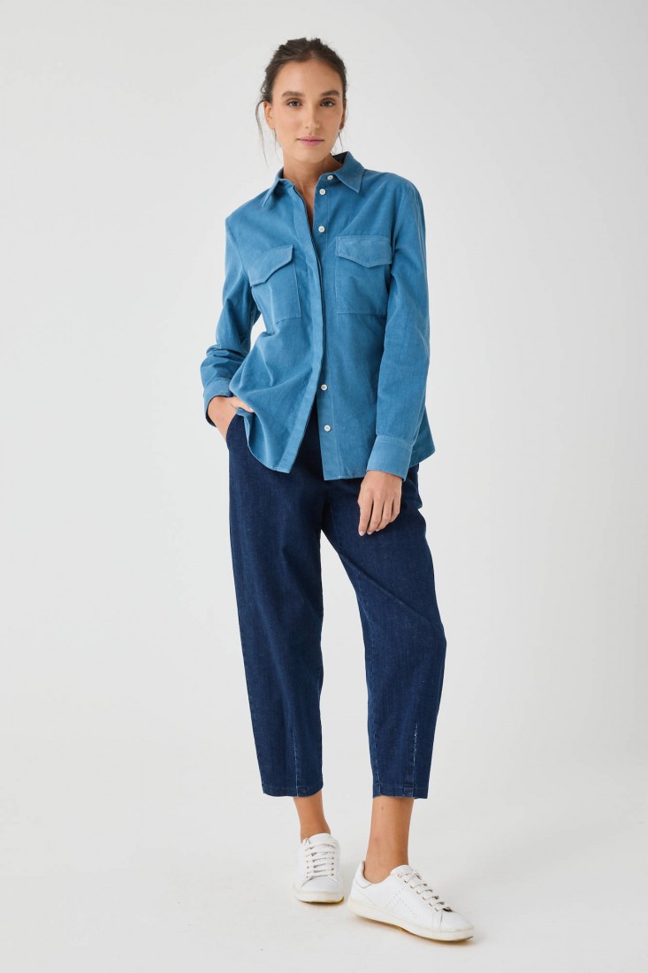 Zanetti 1965 Camicia in velluto microcoste Offerte