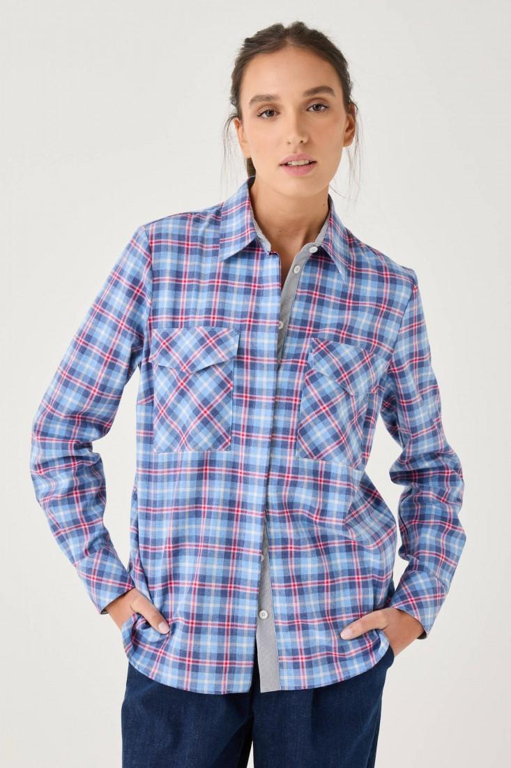 Zanetti 1965 Camicia a quadri con tasche frontali Hotsell