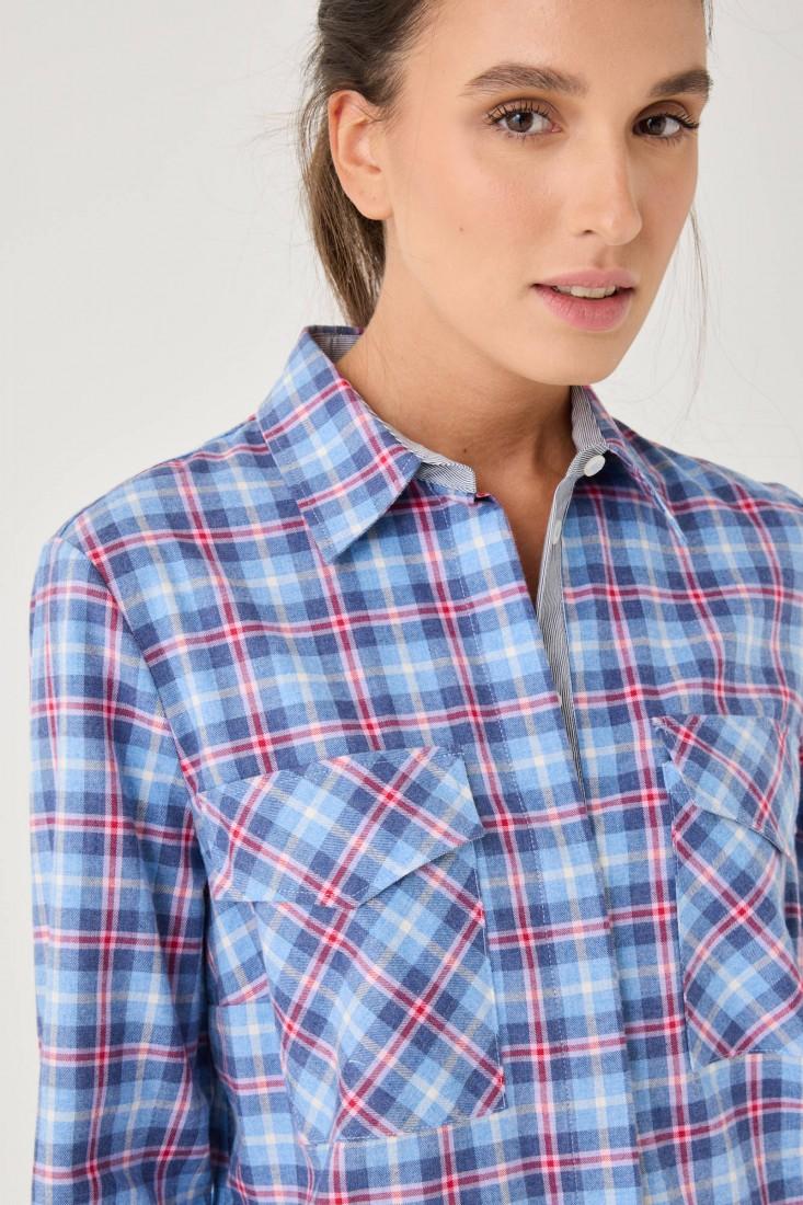 Zanetti 1965 Camicia a quadri con tasche frontali Hotsell