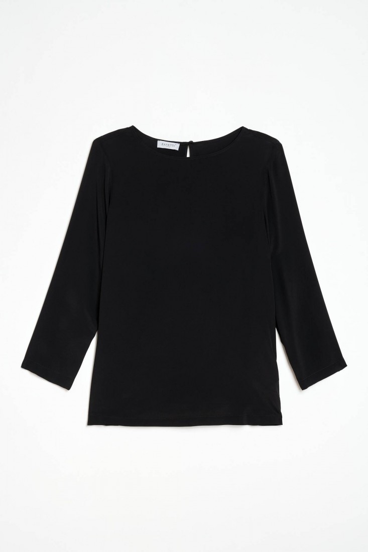 Zanetti 1965 Blusa in misto seta ZOE Saldi Di Fabbrica