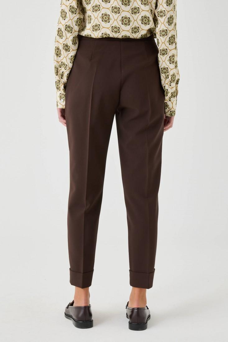 Zanetti 1965 Pantalone stretch con risvolto Shopping Online
