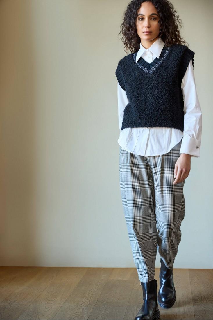 Zanetti 1965 Pantaloni carrot tartan Convenienza