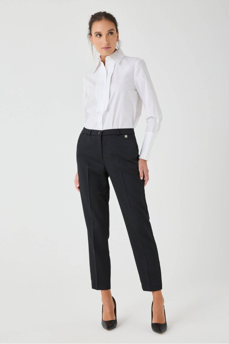 Zanetti 1965 Pantalone stretch animalier Novità