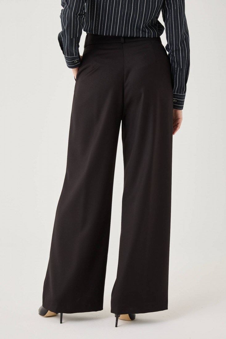 Zanetti 1965 Pantalone ampio in caldo misto viscosa stretch Presa