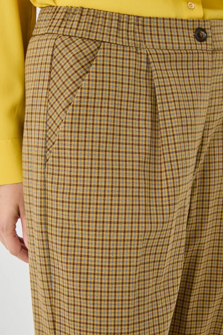 Zanetti 1965 Pantalone carrot pied de poule In Linea