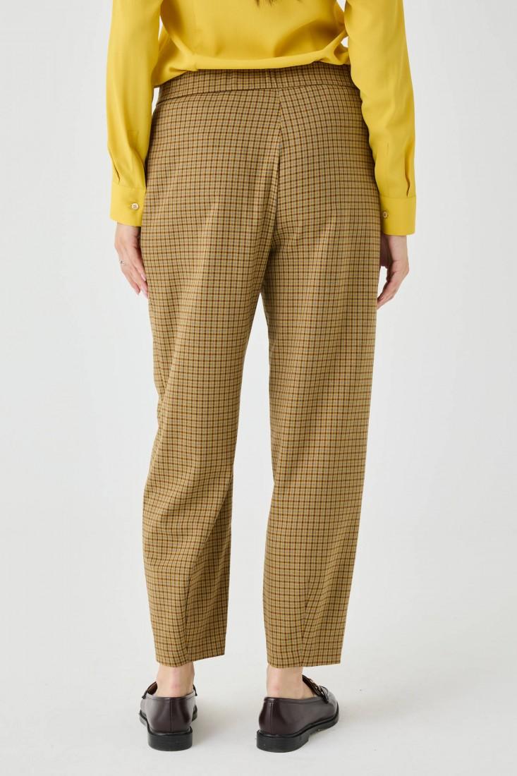 Zanetti 1965 Pantalone carrot pied de poule In Linea