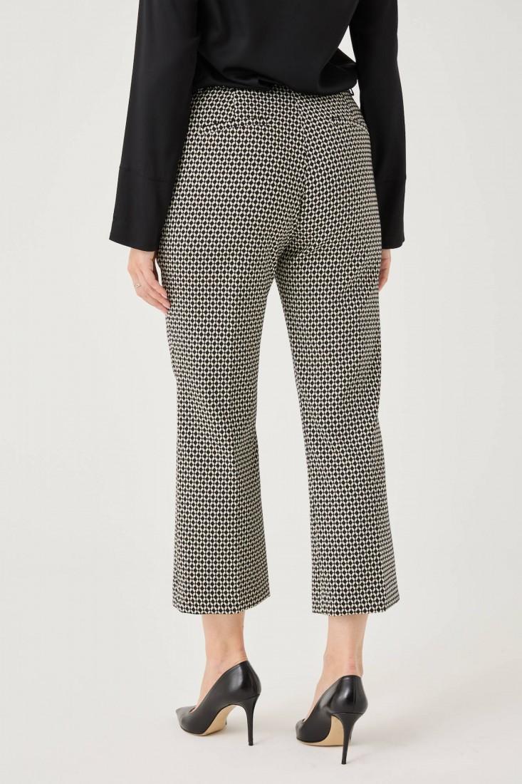 Zanetti 1965 Pantaloni ropped in punto milano jacquard Economico
