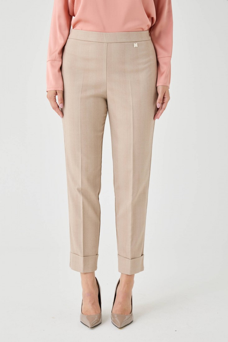 Zanetti 1965 Pantalone in twill di misto ramiè Online