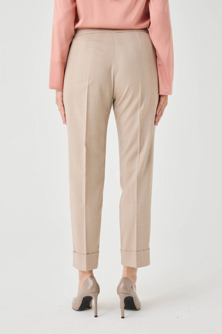 Zanetti 1965 Pantalone in twill di misto ramiè Online
