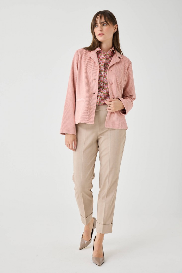 Zanetti 1965 Pantalone in twill di misto ramiè Online