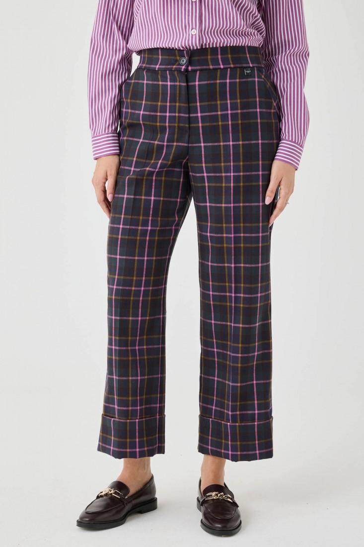 Zanetti 1965 Pantalone a quadri gamba dritta Outlet