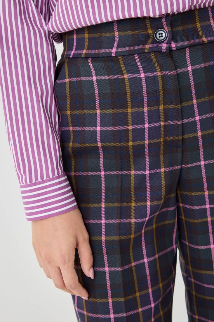 Zanetti 1965 Pantalone a quadri gamba dritta Outlet