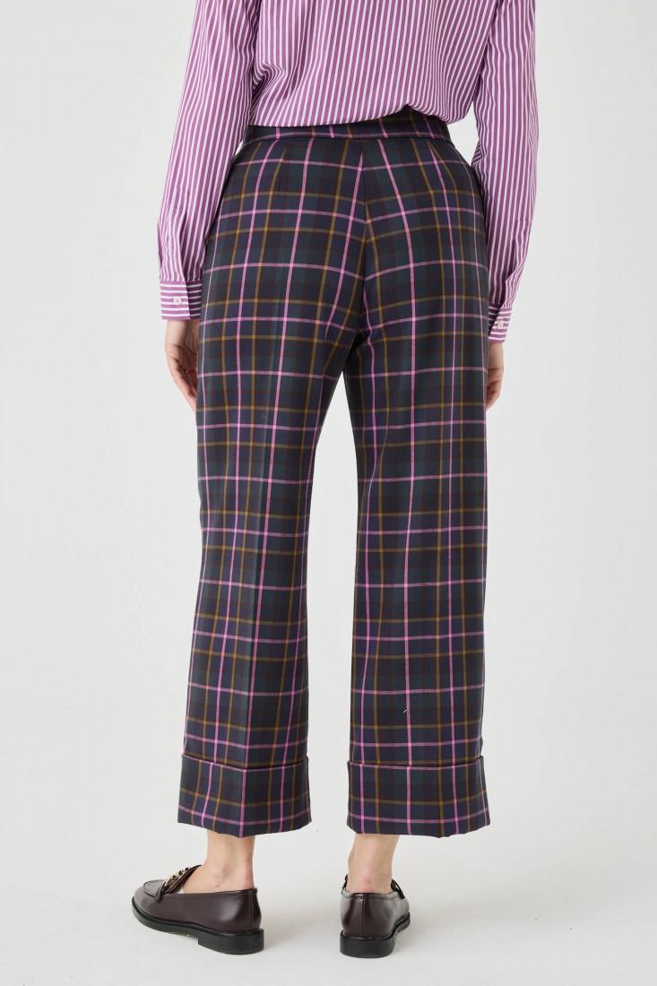 Zanetti 1965 Pantalone a quadri gamba dritta Outlet