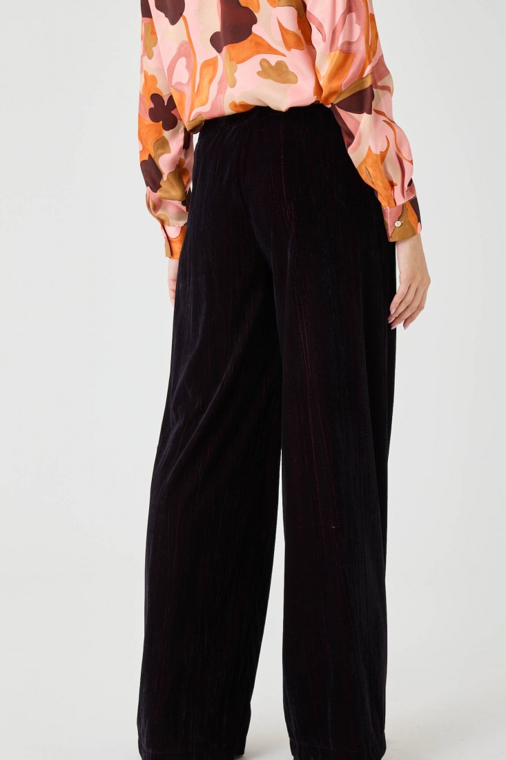 Zanetti 1965 Pantalone ampio in velluto liscio Offerte