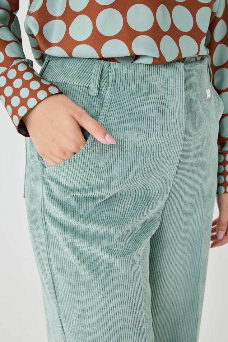 Zanetti 1965 Pantaloni in velluto cropped Vendita Calda