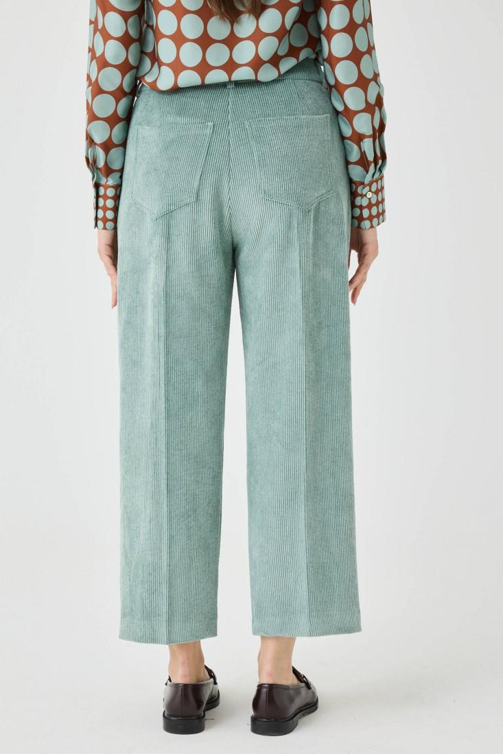 Zanetti 1965 Pantaloni in velluto cropped Vendita Calda