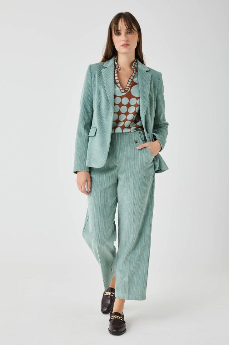 Zanetti 1965 Pantaloni in velluto cropped Vendita Calda