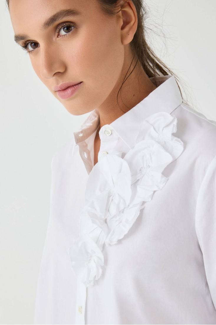 Zanetti 1965 Camicia con applicazione floreale Saldi Di Fabbrica