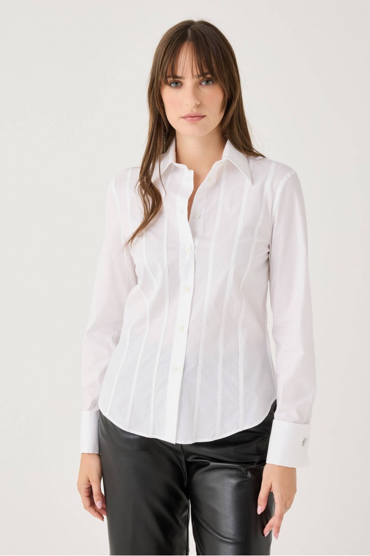 Zanetti 1965 Camicia con ricami verticali I Più Venduti
